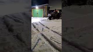 Christmas morning/Jõuluhommik!#snow #snowplowing #atv #4x4