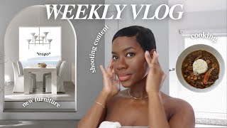 WEEKLY VLOG | home decor shopping, shooting content & good eats + a rant | Octavia B