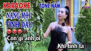 KARAOKE NẶNG MỐI TÌNH ĐẦU ➤ TONE NAM ➤ PHONG CÁCH DIỄM TRANG