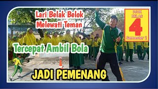 PJOK kelas 4 Lari Belak Belok Melewati Teman