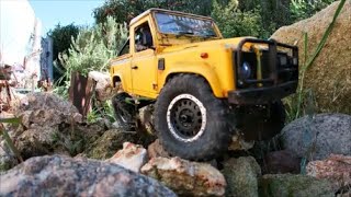 Scx24 Land Rover Defender D90 pickup truck