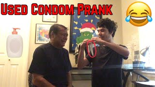 (HILARIOUS) Used Condom Prank on My Dad *HE ALMOST CRIED*