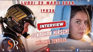 Interview de Jonathan Hirschi et Mélanie Tendille