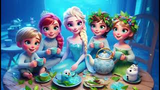 Frozen Tea Leaves with Elsa 2: A Magical Tea Party Adventure! Cartoon Nursery Kids Song