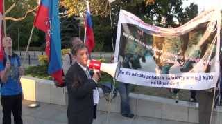 04.10.2014 WARSZAWA, DEMONSTRACJA: NIE DLA UDZIAŁU POLSKICH WOJSK W AGRESJI NA UKRAINIE! CZ.7