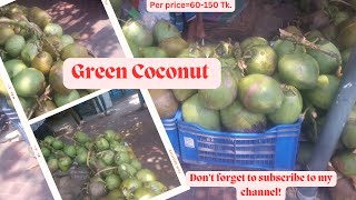 Green Coconut Meat Best & Water Street Food II Natural Healthy Drinks of Dhaka