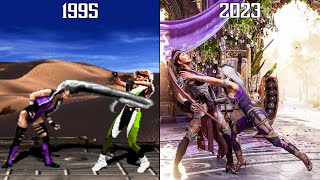 Sindel Throw Move Evolution - Mortal Kombat 3-12 (1995-2023) 4K