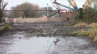 Stroudwater canal - Boxing day Bridge work