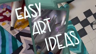 3+ aesthetic, easy art ideas to do when bored