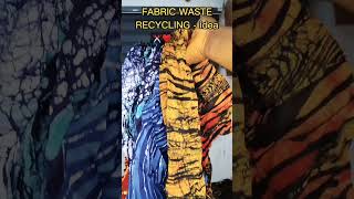 fabric waste recycling idea - you can weave your hair with fabric #fabriclove #zerowaste #hairstyle