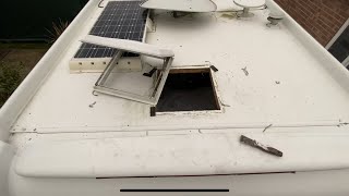 Removing and refitting Omnivent roof light on Motorhome