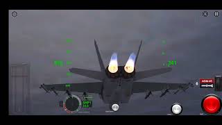 F/A-18 combat run