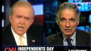 Lou Dobbs interviews Ralph Nader on 2008 Pres. Race