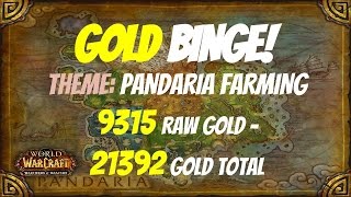 WoW Gold Binge Series: Pandaria Farming - 9315 Raw Gold to 21392 Gold Total, WoD 6.2