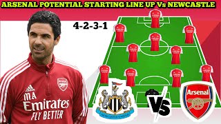 🚨 Arsenal Potential Starting line up vs Newcastle United English premier league 2024/2025🔥