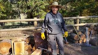 SPLITTING FIREWOOD