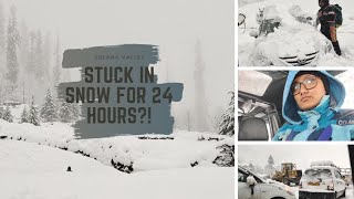 Car Stuck in Snow | 24hrs Amidst Heavy Snowfall ❄️ | Vlog 4 #CandidInHimachal