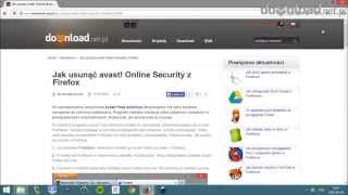 Jak usunąć avast! Online Security z Firefox