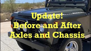 Before and After axles and chassis