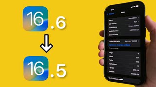 How To Downgrade iOS 16.6 to iOS 16.5!