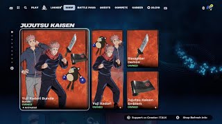 Fortnite Item Shop Jujutsu Kaisen Returns & NEW ICON EMOTE NO TEARS! August 3RD 2024