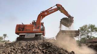 Excavator Loading Trolley with Soil