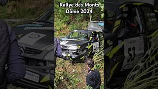 Crash Rally - Citroën Saxo - Rallye des Monts Dôme 2024 #rally #rallye #crash #mistakes #rallycrash