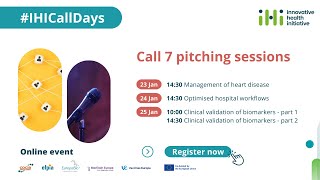 Pitching session Call 7,  topic 3 - Clinical validation of biomarkers (1/2)