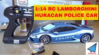 Remote Control Lamborghini Huracan Police Car Chases Dogs | RC With Popeye