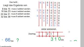 Oktal Multiplizieren (mit Hilfe der halbier verdoppel und addier Funktion