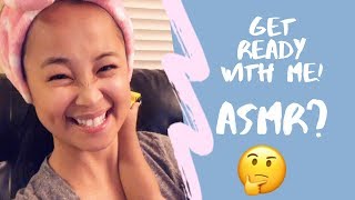 ASMR Get Ready With Me| My Every Work Skin care & make up routine|