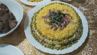 Блюдо покорившие миллионы сердец.Королевский салат с печенью./ Salad with chiken liver.