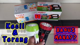 Senter Tesla vs Senter Luby | Bagus mana?