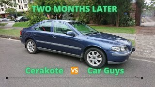 Cerakote Vs. CarGuys - Plastic Trim Restorer. Application and TWO months later.