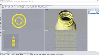 Rhino 3D Eğitimi 03 - Revolve Komutuyla Şişe Tasarımı