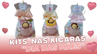 KITS COM XÍCARAS E CHOCOLATES PARA O DIA DAS MÃES