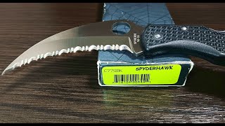 Spyderco Spyderhawk. C77SBK.