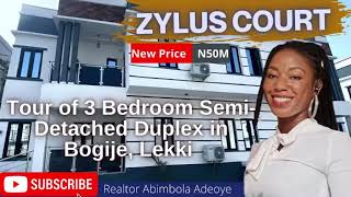 House Tour of 3 Bedroom Semi - Detached Duplex in Bogije | Lekki Ajah | House in Lagos |