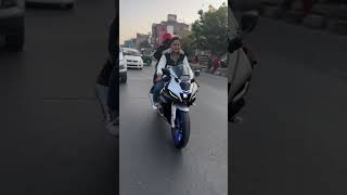 Girl sports bike riding video || girl bike rider || R15 bike lovers 🥰 princi Sanju 99 r15 bike video