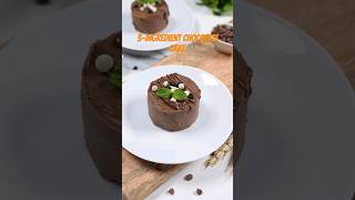 3-Ingredient Mini Chocolate Cake | Easy Dessert Recipe | SaltInAll #Shorts