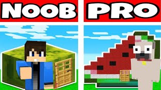 NOOB VS PRO VIDEÓS DINNYE A MINECRAFTBAN!