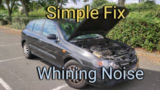 Problem Solved : Nissan Almera Whining/Buzzing Pulley Noise On Cold Start...Power Steering Fluid Low