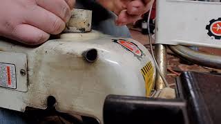 How to replace the pull rope on an older Tecumseh engine. Ariens snowblower.