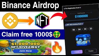 Claim free 1000$🤑/binance airdrop 2021