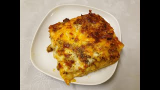 Lasagne a La viande Hachée     لازانيا باللحم المفروم والباشاميل خطوة خطوة