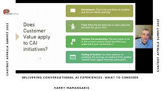 DELIVERING CONVERSATIONAL AI EXPERIENCES: WHAT TO CONSIDER