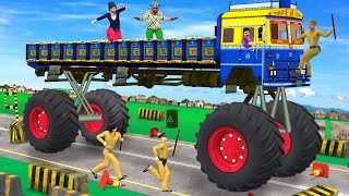 विशाल ट्रक Bigfoot Truck Hindi Kahaniya Comedy Video Naya Kahani New Stories कहानियाँ New Kahani