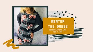 Pattern #1721 Winter Tee Dress Sew-a-long Video - an easy wearing winter staple