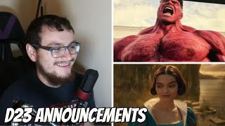 D23 Expo 2024 Announcements Reaction | Marvel | Star Wars | Disney | Snow White | Mufasa