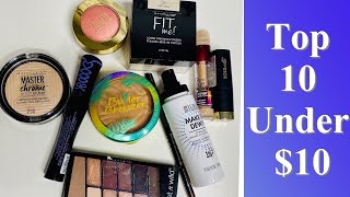 Top 10 Under $10 Drug Store Makeup Products